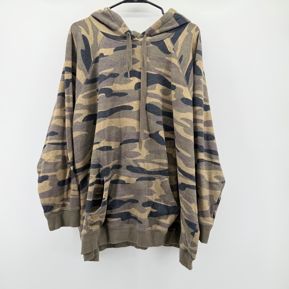 Torrid Womens Plus Size 4 Camo Hoodie Brown Green Camouflage RN148862 - Picture 2 of 6